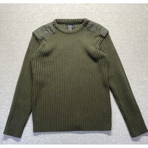 Rue21 Sweater Mens 2XL Green Acrylic Crew Neck Ribbed Casual Winter Wear Outdoor